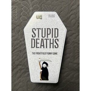 Stupid Deaths The Frightfully Funny Game Coffin Tin Need Open Box Family Team